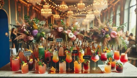 Ideias de bebidas e drinks personalizados para eventos